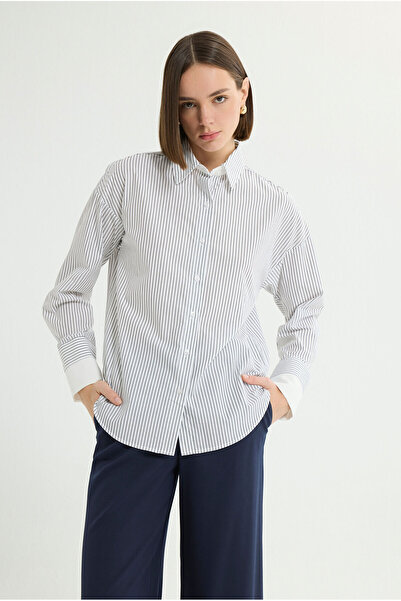 Love My Body Çizgili Gömlek