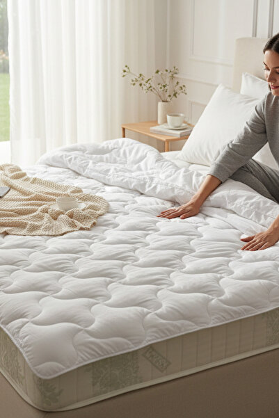 Sofline Single Size Silicone Fiber Quilt 160X220 cm - Lightweight & Soft Four Seasons White Quilt