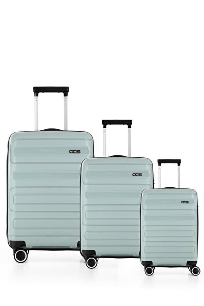 ÇÇS Ultra Hafif Polipropilen Kırılmaz 3 Lü Valiz Seti