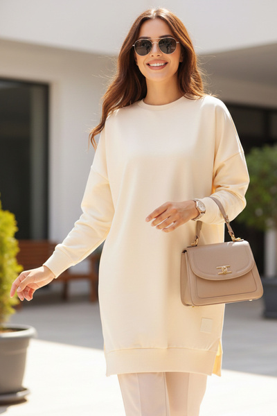 N.S NEVA STYLE Beige Tunic 306444Bej