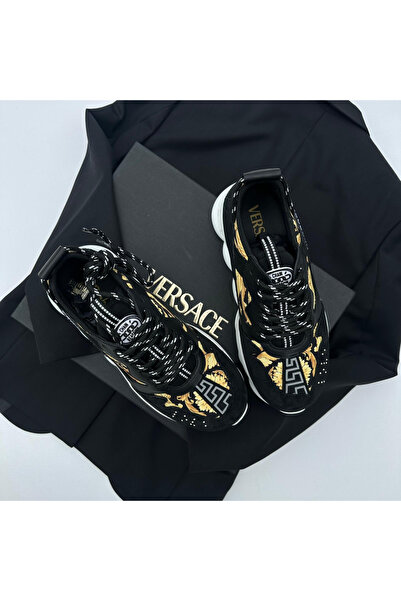 Chain Reaction Barocco Print Sports Shoes Yellow Black