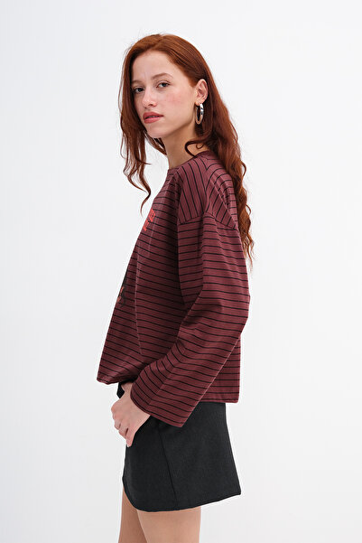 Addax Μπλουζάκι με μακριά μανίκια Dog με τύπωμα B10588