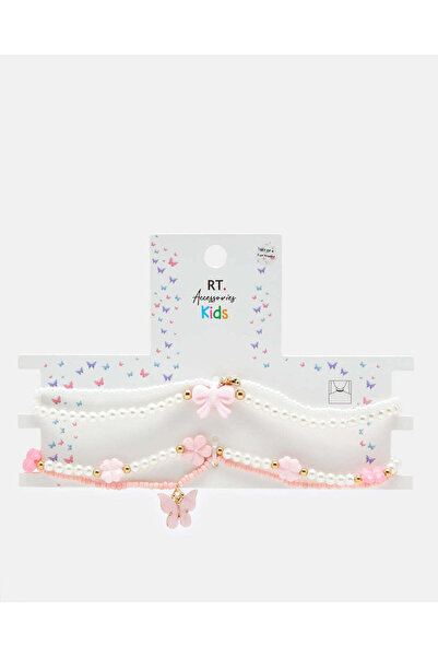 REDTAG مجموعة متنوعة من قلادات الفتيات (4 قطع)