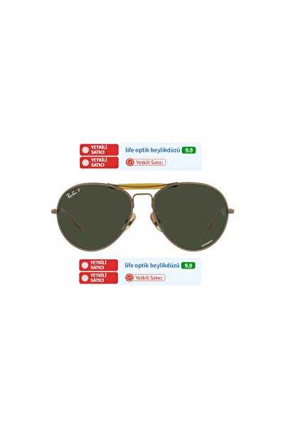 Ray-Ban Rayban 8063 9207-P1 55 16 140 3P Titanium Polarized