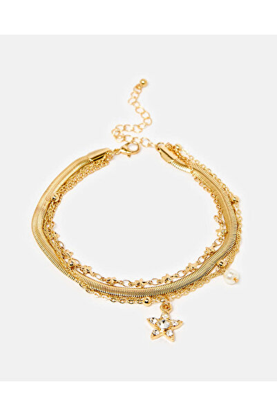 REDTAG خلخال نسائي مزين بالذهب