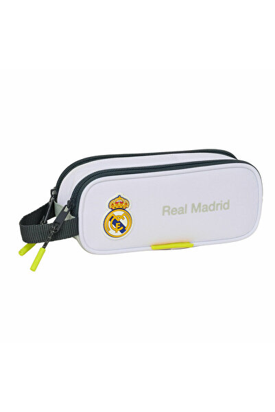 safta Real Madrid C.F. Double Pencil Case White 21 x 6 x 8 cm