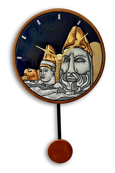 Tick Tack Clocks Anadolu Mirası Koleksiyonu Seramik Sarkaçlı Duvar Saati | El...