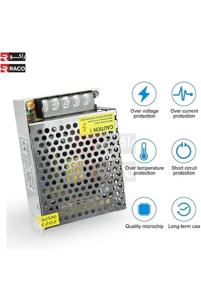 Raco 12V 60W 5A AC to DC Switching Power Supply Driver for LED Strips