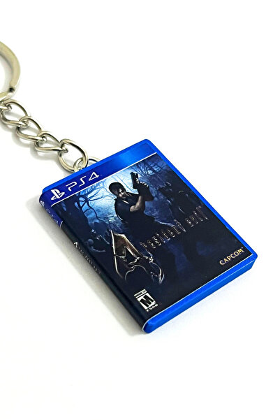 Cosmic Star Resident Evil 4 Ps4 Minyatür Oyun Kutusu Anahtarlık