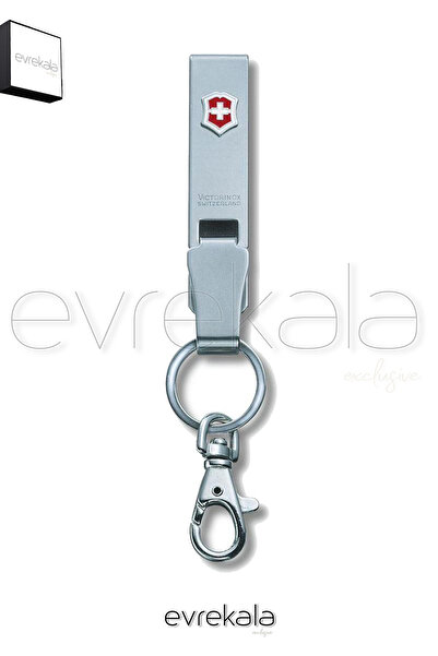 Victorinox Evrekala Steel Keychain Can Be Attached to Belt Modern Keychain Belt Hanger