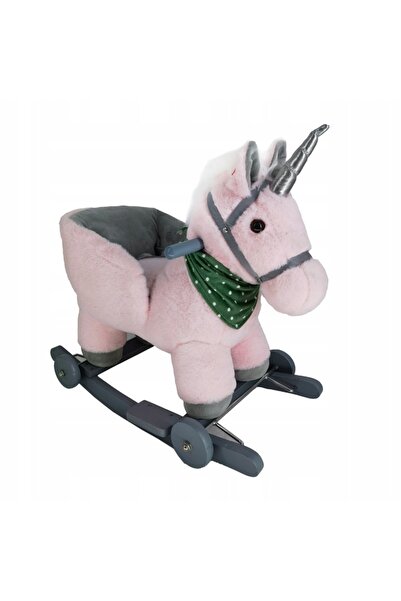 Matadi Matadi interactive rocking horse for children, equipped with wheels, backrest and realistic sound effects,