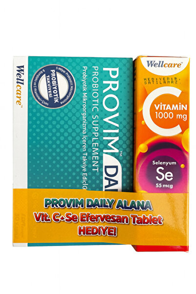 Wellcare بروفيوم ديلي 30 كبسولة فيتامين سي 1000 ملغ مع هدية