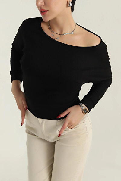 VıoShıne Γυναικεία υφασμάτινη μπλούζα Lycra Boat Neck Modal