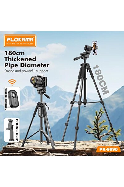 PLOKAMA 180cm Multifunctional Tripod (360° rotation)
