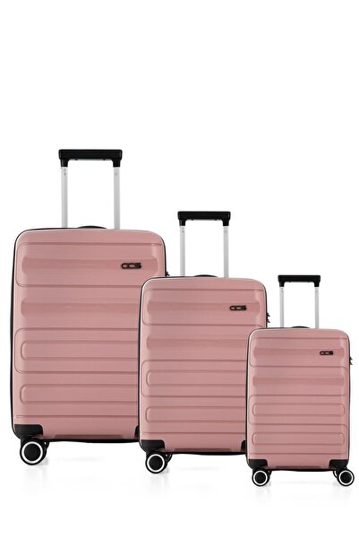 ÇÇS Ultra Hafif Polipropilen Kırılmaz 3 Lü Valiz Seti