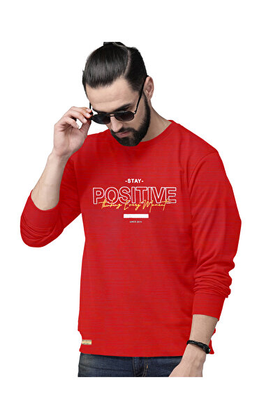 COLOR HUNT تي شيرت رجالي قطني بأكمام طويلة للاستخدام اليومي