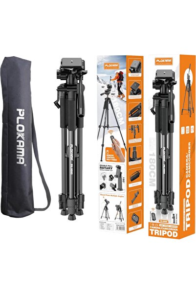 PLOKAMA 180cm Multifunctional Tripod (360° rotation)