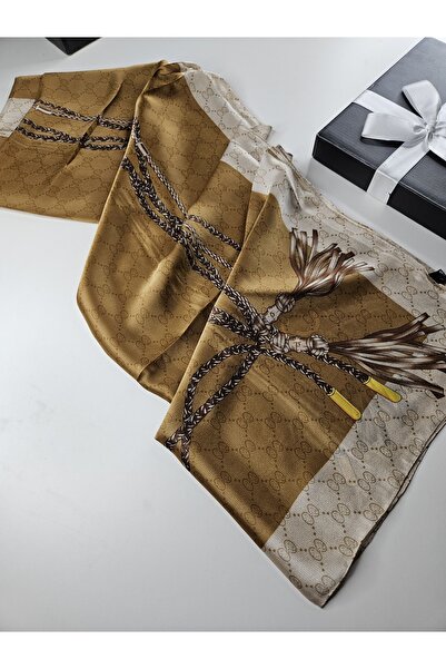 tomrisboutique شال حريري فاخر من الفوال، حجاب، وشاح، شال منقوش 90 × 180