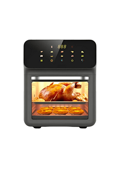 OferteTop Electric Hot Air Oven Airfryer, Two Levels, 1350W, 8 Liters