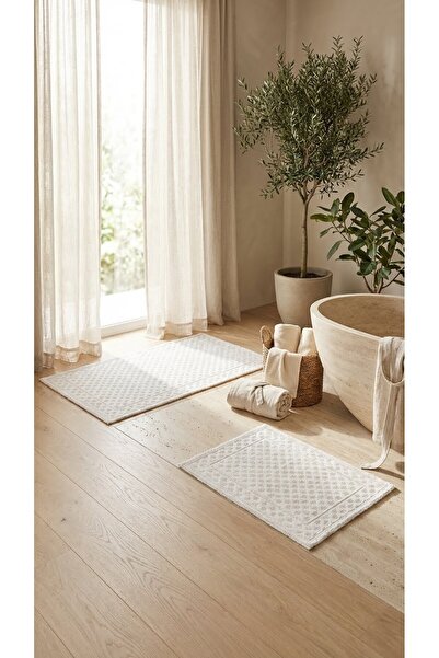 Minteks Set de 2 covorașe de baie din bumbac cu buline