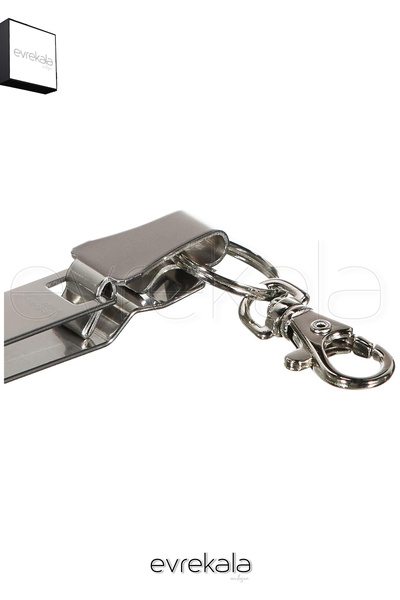 Victorinox Evrekala Steel Keychain Can Be Attached to Belt Modern Keychain Belt Hanger