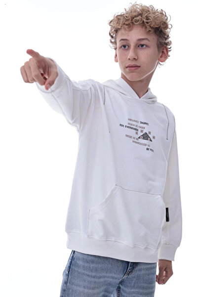 My Hanne Printed Hooded Boy's Sweat 2015