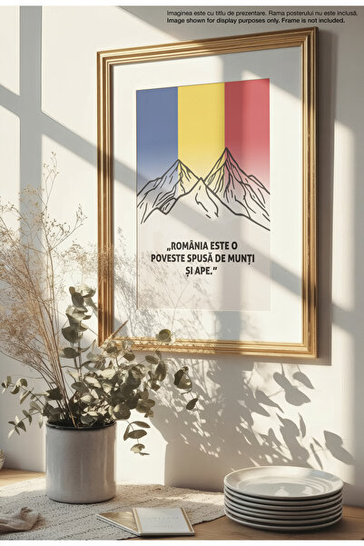 21mxm Romanian Patriotic Quote Canvas Poster – Unframed on Matte Canvas - Romania Is A Story