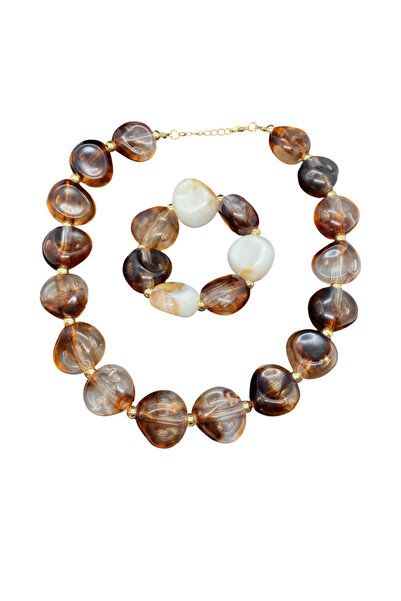 FM 🟤   Tortoise Shell Acrylic Jewelry Set — a Modern Interpretation of Class...