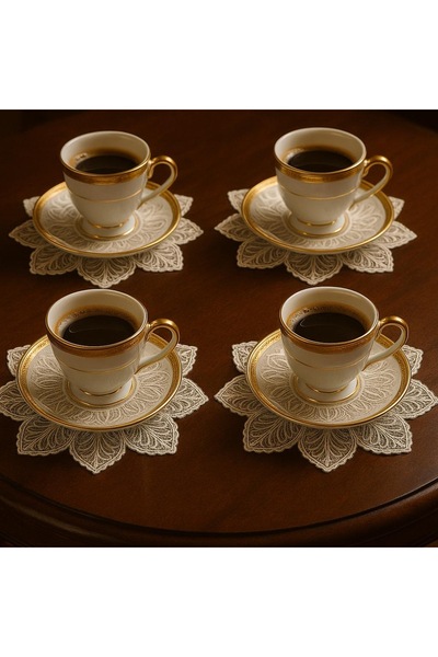 Çeyiz Bahçesi Fransız dantel altılı sunum altlığı