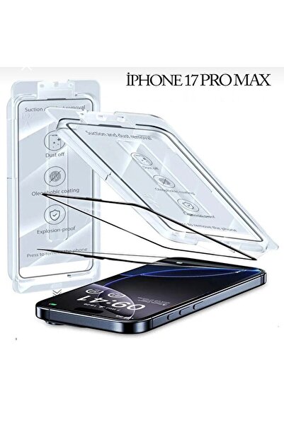 silabor واقي شاشة زجاجي متوافق مع iPhone 17 Pro Max مع جهاز تركيب سهل
