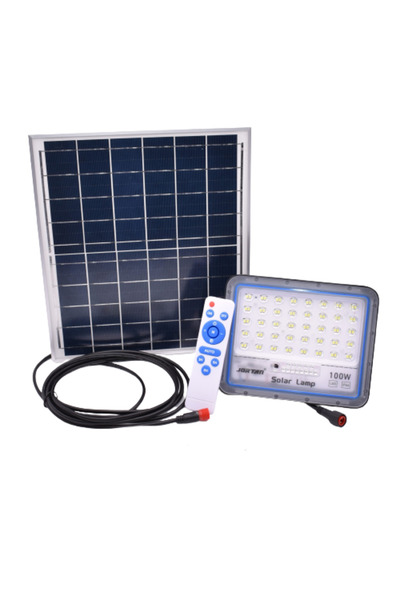 Jortan Ηλιακός προβολέας, LED, Ισχύς 100W, Λευκό φως, Μακρύ καλώδιο, 80 LED, ...