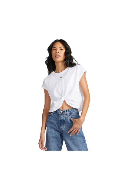 Converse Star Chevron Twist Beyaz Kadın T-Shirt
