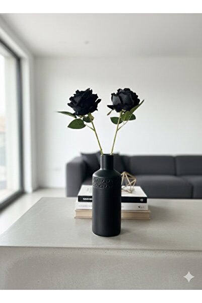 YASİMA 2-Piece Black Rose Special Day and Home Decoration