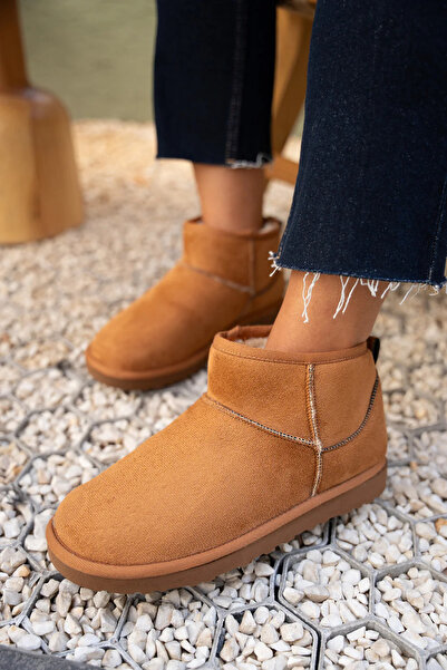 LamintaGlobal Toxy Suede Fur Flat Sole Women's Boots