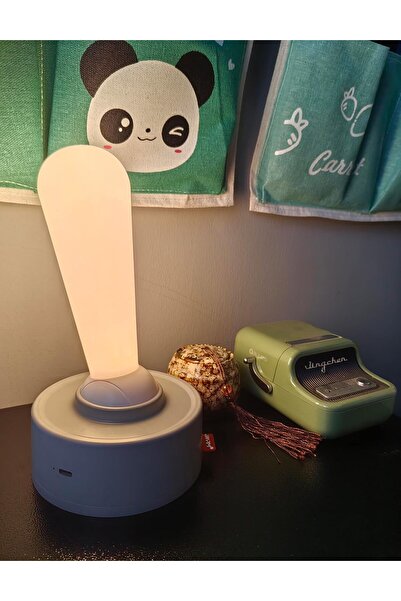 XIUWOO Lever Night Light - Dimmable Toggle Switch Rechargeable Lamp (White)