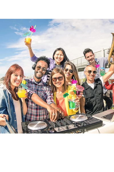 OEM Set of 110 cocktail decorations Patelai, paper, wood, plastic, multicolor