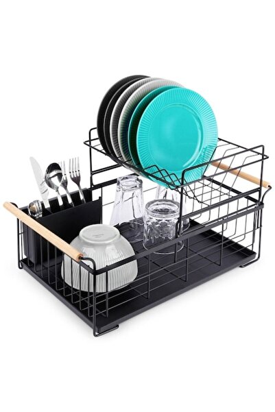 Vilde Scurgător de vase Vilde, oțel inoxidabil, tavă detașabilă, două nivelur...