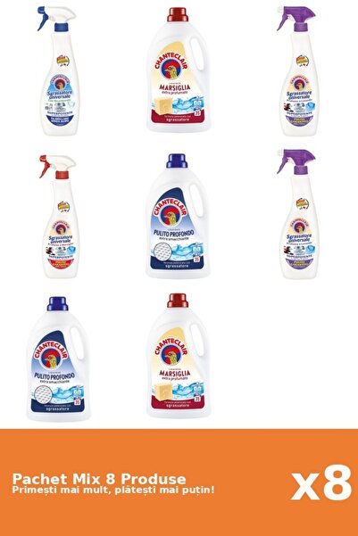 Chanteclair Set 8 Mix: 4 Degreaser (Bicarbonate, Lavender, Marseille, White M...