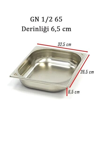 ÜRET GASTRONOM KÜVET 1/2 65 (6,5 CM DERİNLİK)