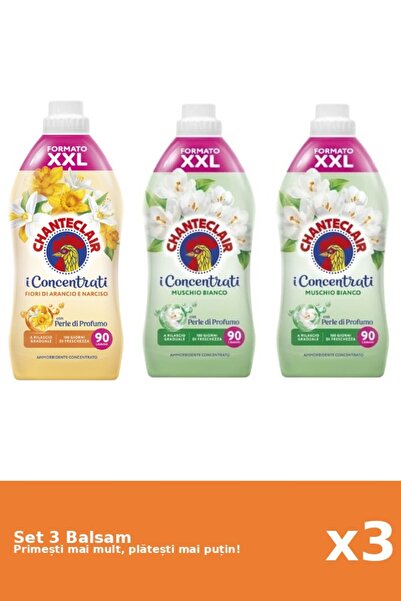 Chanteclair Set of 3 Chanteclair Balms: 1x Orange, 2x White Musk