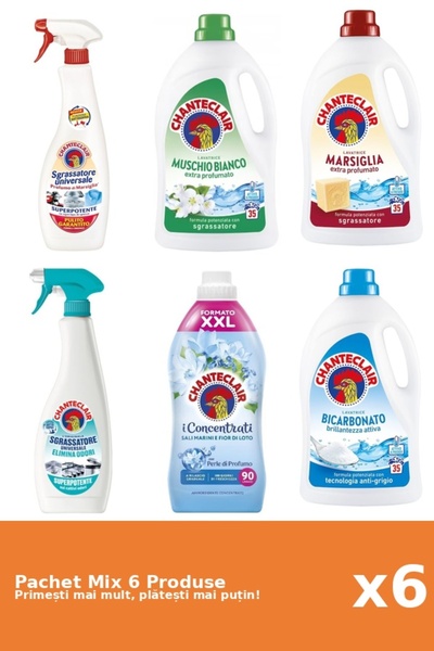 Chanteclair Set 6 Mix: 2 Degr. (AntiM., Marsi.), 3 Det. (Bicar., Marsi., Mosc...