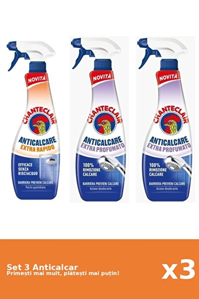 Chanteclair Set 3 Anticalcar Chanteclair: 1x Rapid, 2x Parfumat