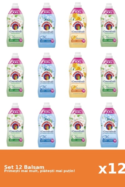 Chanteclair Set of 12 Chanteclair Balms: 6x White Musk, 4x Lotus, 2x Orange