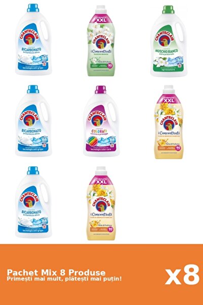 Chanteclair Set 8 Mix Chanteclair: 5 Detergent (Bicarbonat, Color, Mosc Alb),...