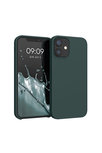 KWmobile Case for Apple iPhone 12 Mini, Silicone, Green, 52640.171
