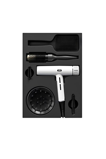 jrl FORTE PRO Hair Dryer Set - White (FP 2020 H) + Styling Brush + Hair Brush