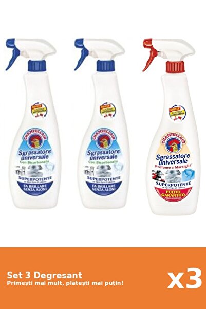 Chanteclair Set 3 Degresant Chanteclair: 2x Bicarbonat, 1x Marsilia