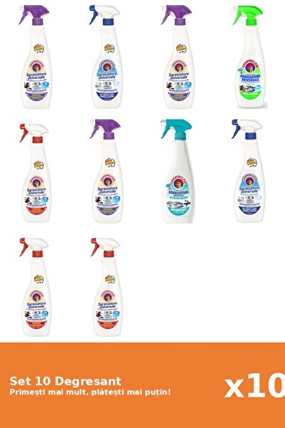 Chanteclair Set 10 Degresant: 2x Lavanda, 2x Bicarbonat, 1x Mosc Alb, 1x Lama...