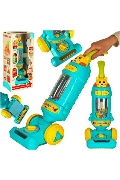 ARISTEF Interactive and Educational, Vacuum Cleaner for Children, with functions, sounds and lights, Blue