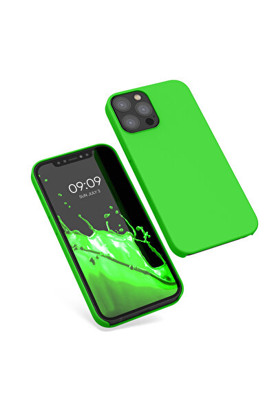 KWmobile Case for Apple iPhone 12/iPhone 12 Pro, Silicone, Green, 52641.44